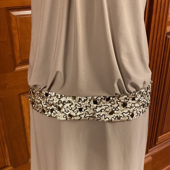 Sue Wong Taupe Cocktail Dress - Picture 4 of 9